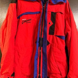 Roffe Challenge System Z Red and Black Men's Ski Jacket